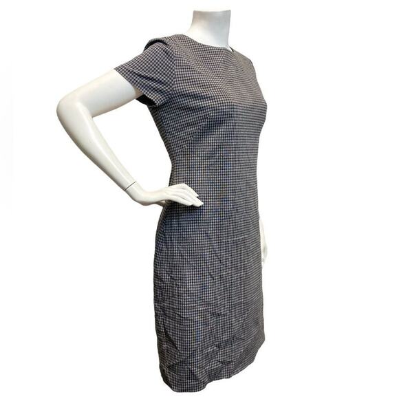 THEORY Houdstooth Aline Dress Sz 6 - Picture 4 of 9